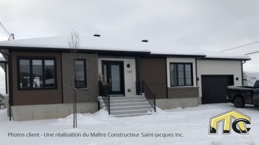 Façade en hiver