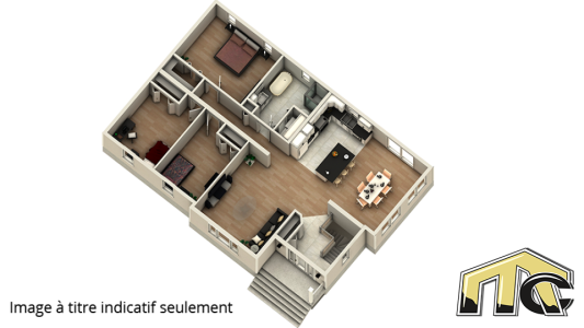 Maison usinée 3 chambres