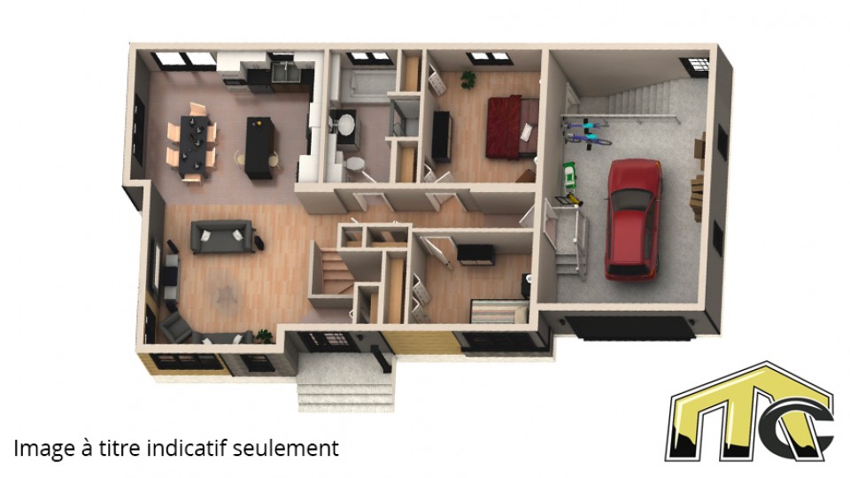urbain garage 2 chambres